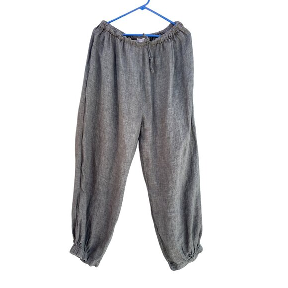 Ivan Grundahl Copenhagen Womens Waist 30 in Gray Linen Trouser Pants Size 42 - Picture 8 of 14